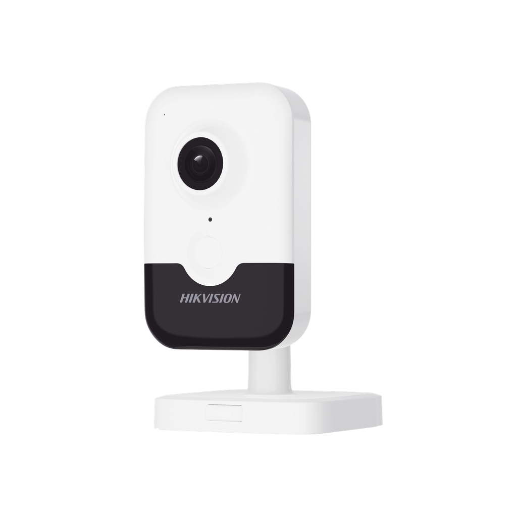 Cubo IP de 2 Megapixel / Lente 2.8 mm / WiFi / H.265+ / 10 mts IR EXIR / Micrófono y Bocina Integrada (Audio de Dos Vías) / ACUSENSE Lite / Interior / Se Conecta Directo a la App Hik-Connect / Micro SD / dWDR / PoE