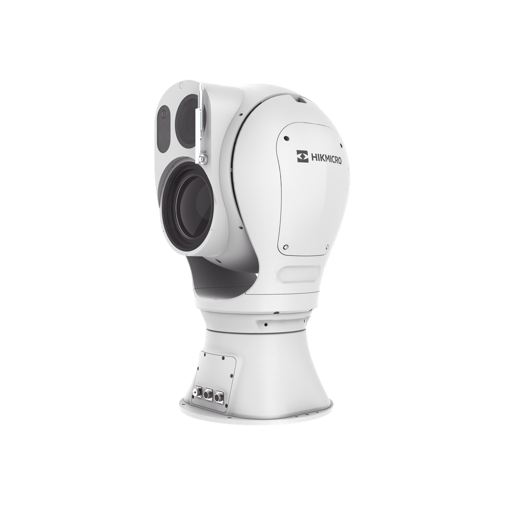 Esfera Punta de Poste IP Dual / Térmica 38 a 190 mm ( 1280 x 1024) + Óptico 100X (4 Megapixel) / Iluminación 3000 mts Laser / IP67 / microSD