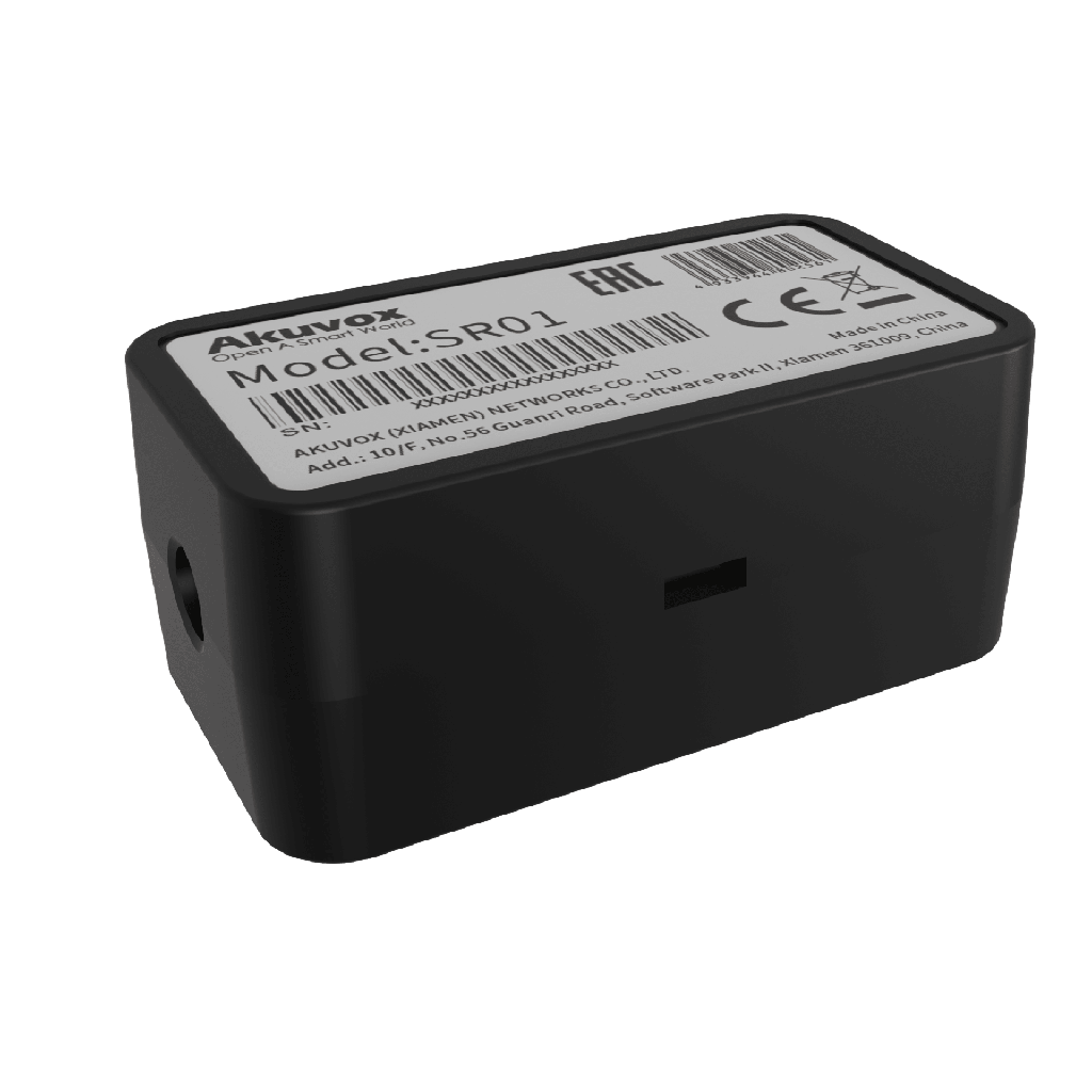 Relevador RS-485 Para Control de Puerta / Protección Contra Vandalismo / Compatible Con Frente de Calle AKUVOX / Agrega Una Puerta al Frente de Calle / Comunicación Encriptada / Compacto / Instalación en Cajas Estándar