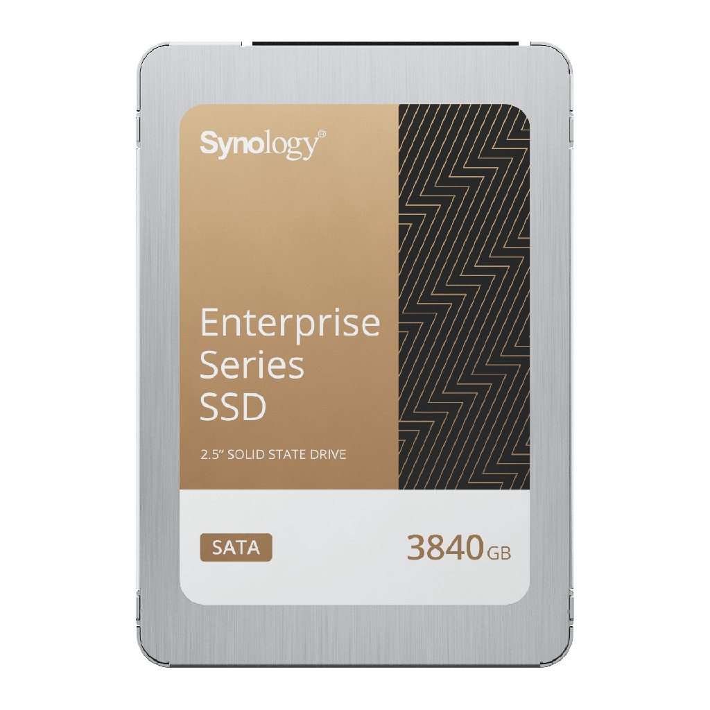 SSD SATA de 2,5 Serie Enterprise |  3840 GB | Alto Rendimiento Estable | Resistencia Empresarial | Protección de Datos Integral | Análisis de Vida Útil | Compatibilidad con Synology DSM | Garantía de 5 Años