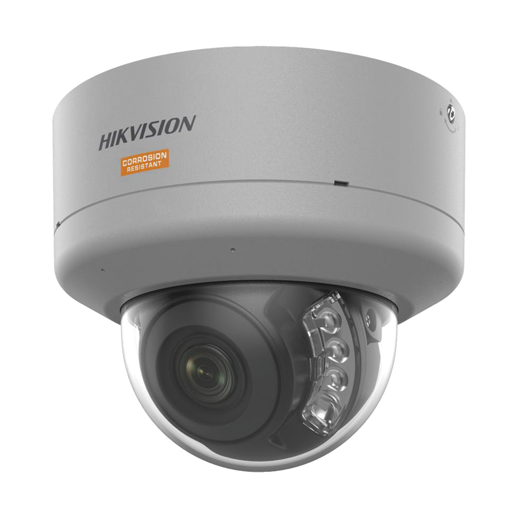 [DS-2XC3146G0H-LISU(PA)] DS-2XC3146G0H-LISU(PA) [Dual Light + ColorVu] Domo IP PTR 4 Megapixel / Lente 2.8 mm / Polimero Anticorrosivo (Ideal para Zonas Costeras o Alta Salinidad) / 40 Mts IR + 40 Mts Luz Blanca / 2 Micrófonos Integrados / WDR 130 dB / IP68 / IK10
