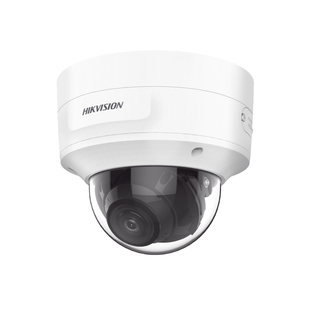Domo IP 8 Megapixel (4K) / Lente Mot. 2.7 a 13.5 mm / 40 mts IR EXIR / Exterior IP66 / IK10 / DARKFIGHTER / Audio y Alarma I/O / PoE+ / ONVIF / Micro SD / 4 Analíticos: AcuSense, Deteccion Facial, Conteo de Personas por Cruce y Zona