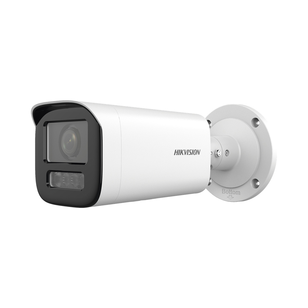DS-2CD3641G2-LIZS Bala IP 4 Megapíxel / Lente Motorizado 2.7 a 13.5 mm / Dual Light (50 mts IR + 50 mts Luz Blanca)   / Exterior IP67 / WDR 120 dB / PoE  / Micro SD