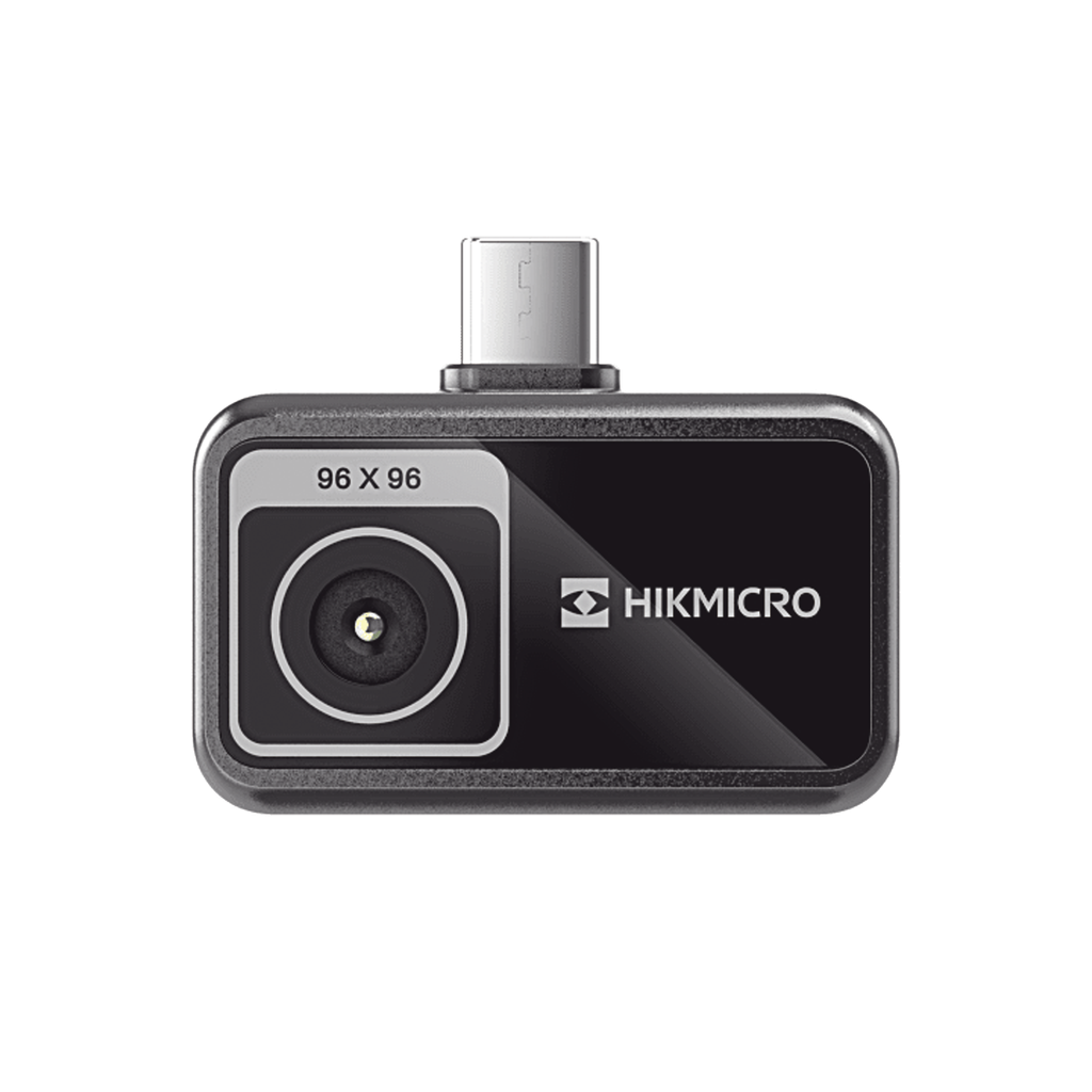 MiniE - Cámara Termográfica para Smartphone / Resolución IR 96 x 96 (9,216 píxeles) / SuperIR / Rango de -20°C a 400°C / Precisión ±2°C o ±2% / Compatible iOS y Android / Paleta Personalizable
