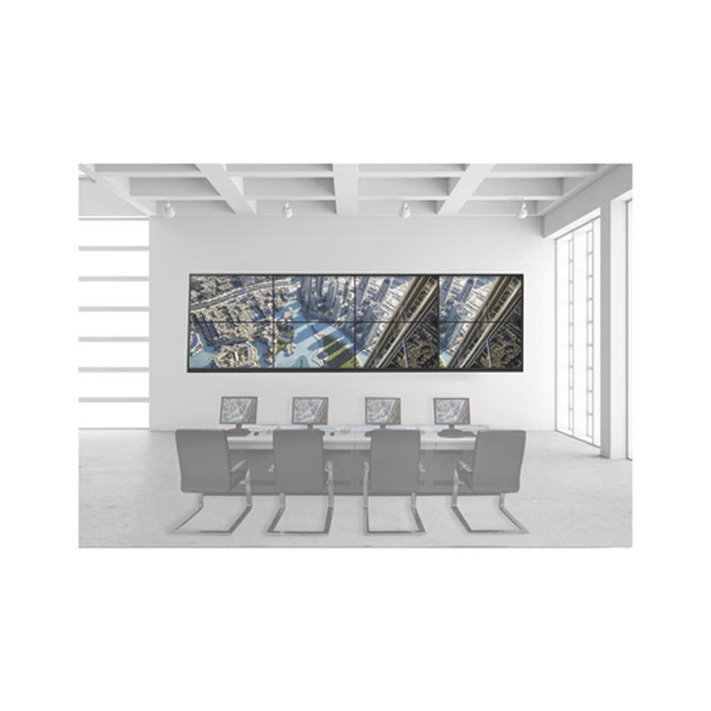 Kit Videowall 4x2 / Incluye 8 Pantallas de 55 / Decoder / Base de Pared