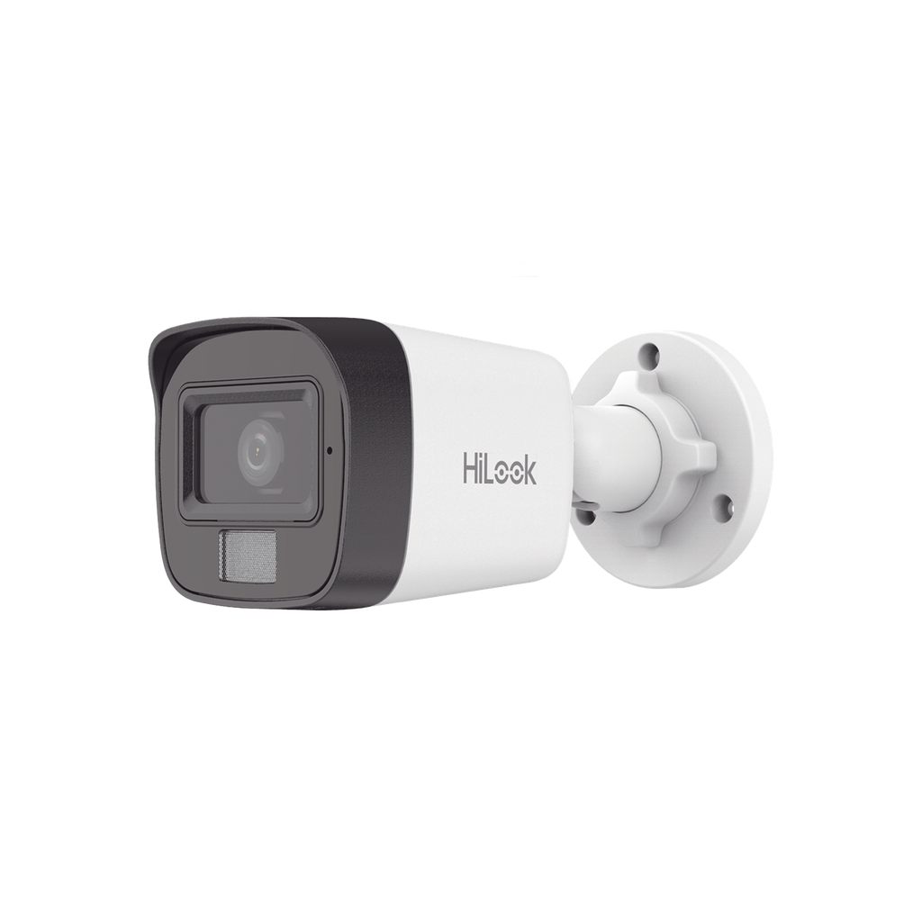 [Dual Light] Bala IP 2 Megapixel (1080p) / Lente 2.8 mm / Ángulo de visión 101° / 20 mts IR + 15 mts Luz Blanca / Micrófono Integrado / ACUSENSE Lite / Exterior IP67 / PoE / dWDR / H.265+ / ONVIF