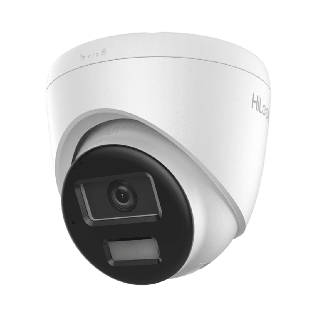[Dual Light] Turret IP 4 Megapixel / Lente 2.8 mm / 20 mts IR + 20 mts Luz Blanca / Micrófono Integrado / ACUSENSE Lite / Exterior IP67 / PoE / dWDR / H.265+ / ONVIF