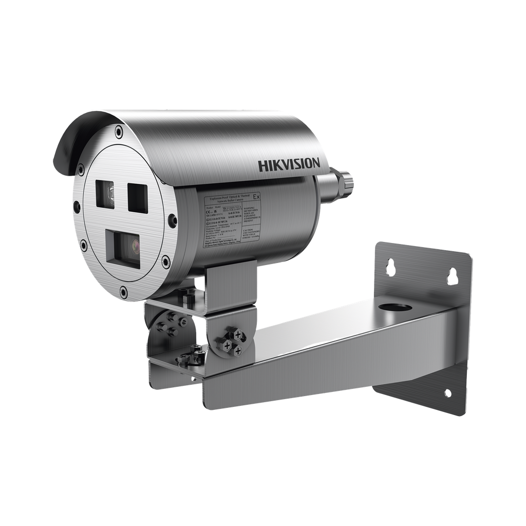 Bala IP Térmica Dual / Termico 7 mm (256 X 192) + Óptico 4 mm (4 MP) / Termométrica / Detección de Temperatura / IP68 / 30 mts IR / Antiexplosión / Anticorrosión