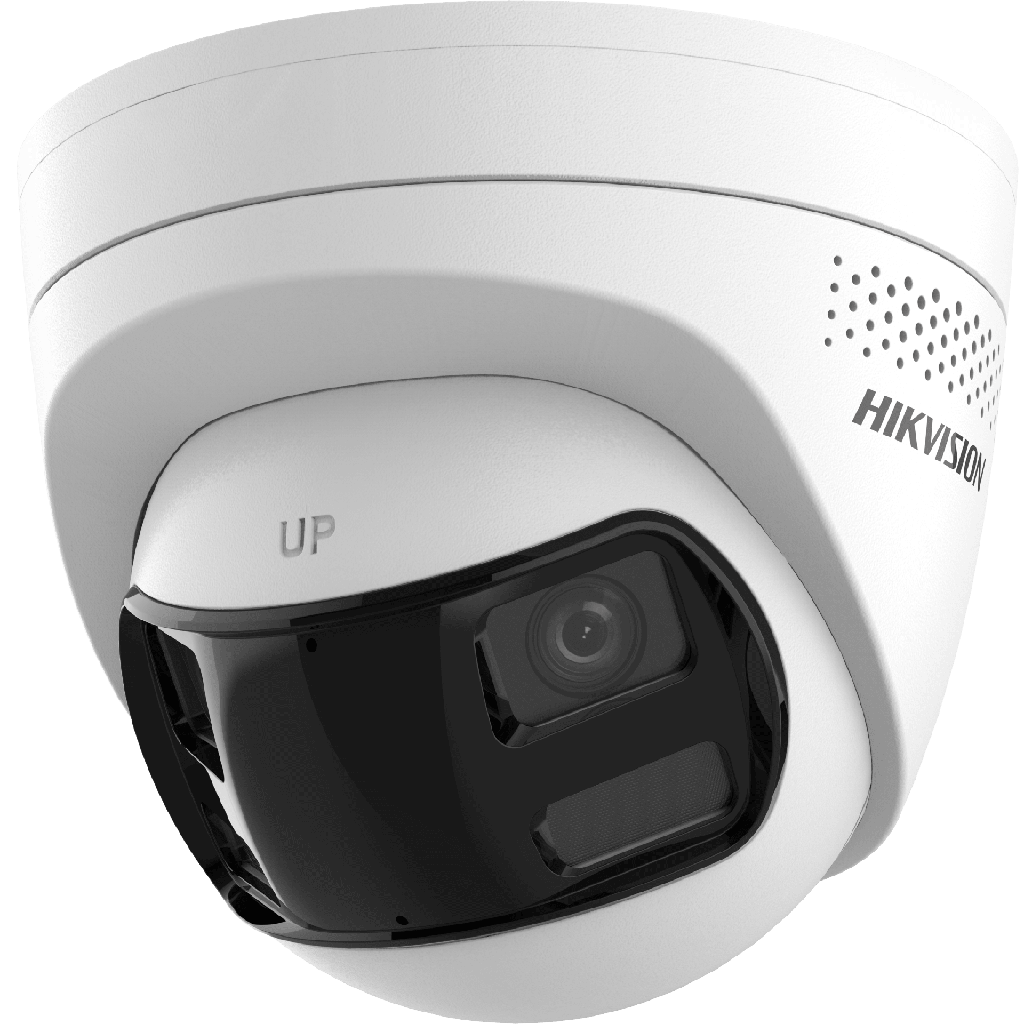 DS-2CD1363G2P-LIUF/SL [PROTECCIÓN ACTIVA] Turret IP 6Megapixel / 2 Lentes de 2.8 mm (Imagen Panorámica 180°) / 30 mts IR / Exterior IP67 / Luz Intermitente y Alerta de Audio / Audio Bidireccional / ACUSENSE / WDR 120 dB / Micro SD