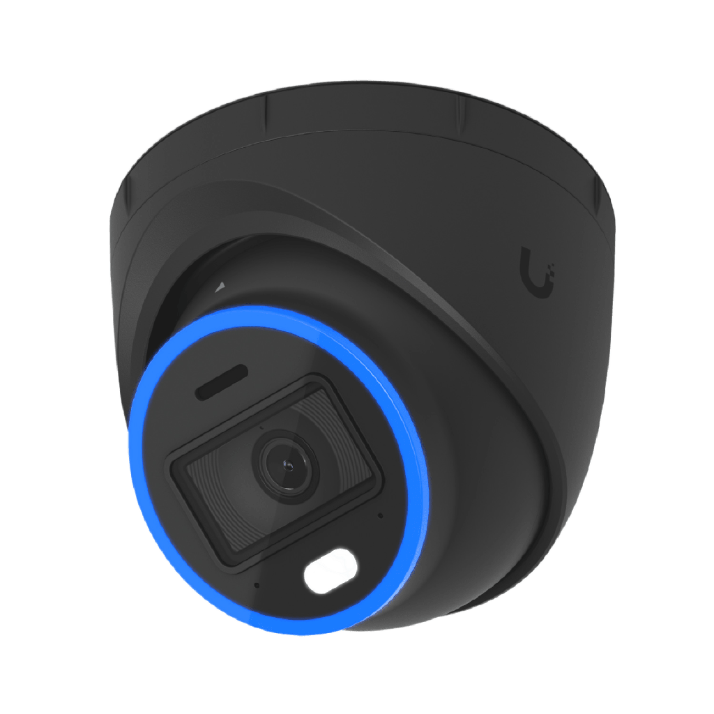 UVC-AI-TURRET-B Cámara UniFi Protect Turret AI Negra / 4K(8MP) / Ángulo ultra-ancho 109.9 / Visión Nocturna IR 40 m / AI Avanzado: Reconocimiento de Rostros y Matrículas / LED p/color en la noche / Micrófono 2 vías / ranura Micro