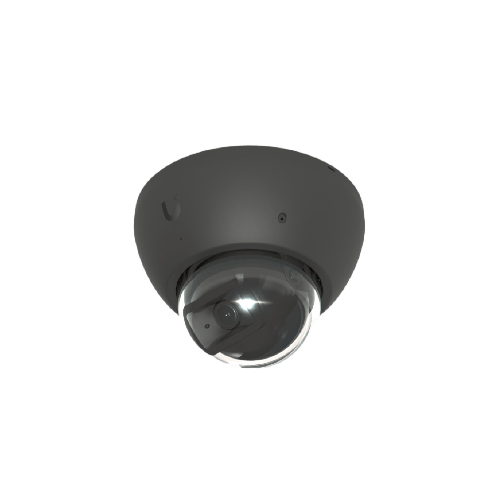 Cámara UniFi Protect G5 AI Dome Negro, Para Interior o Exterior, 4K (8MPX), Ángulo 109.9°. Visión Nocturna IR Hasta 40m, Detecciones Inteligentes de Rostros y Placas, Audio Bidireccional, Protección IP66, Anti-Vandalismo