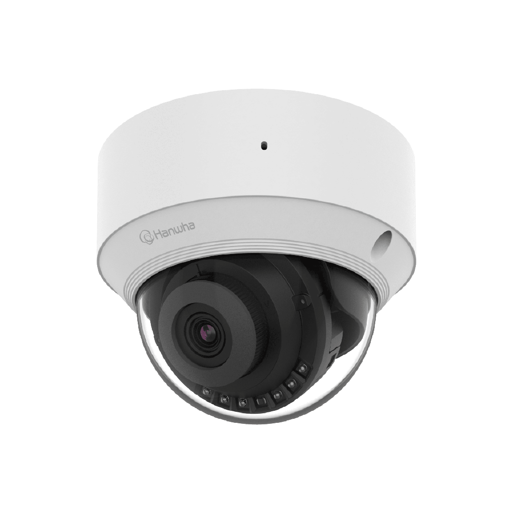 Cámara IP Tipo domo Interior 5 Megapíxel / Lente fijo 3mm / IR 25M / WDR 120db / H.265 & WiseStream / Inteligencia Artificial Deteccion de Personas y vehiculos