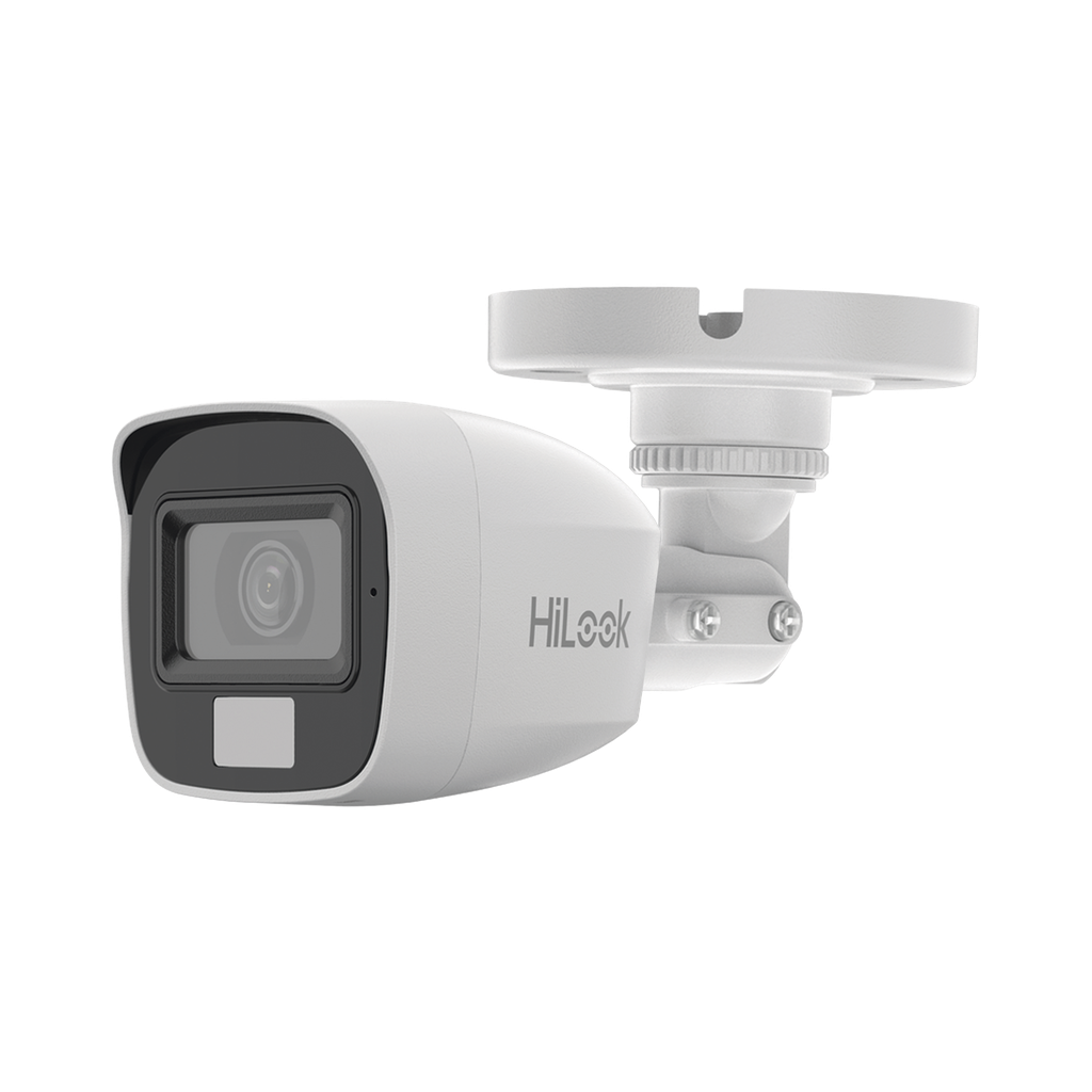 [Dual Light + ColorVu] Bala TURBOHD 2 megapixel / 20 mts IR + 20 mts luz blanca / Lente 2.8 (100° de Visión) / Exterior IP66 / Audio por Coaxitron / TVI-AHD-CVI-CVBS / Metal / Smart-Hybrid light
