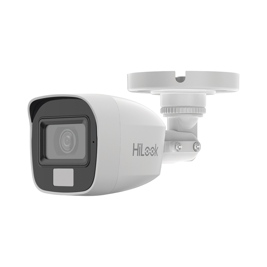 THC-B157-LMS [Dual Light + ColorVu] Bala TURBOHD 3K megapixel / 20 mts IR + 20 mts luz blanca / Lente 2.8 (105° de Visión) / Exterior IP66 / Audio por Coaxitron / TVI-AHD-CVI-CVBS / Metal  / Smart-Hybrid light