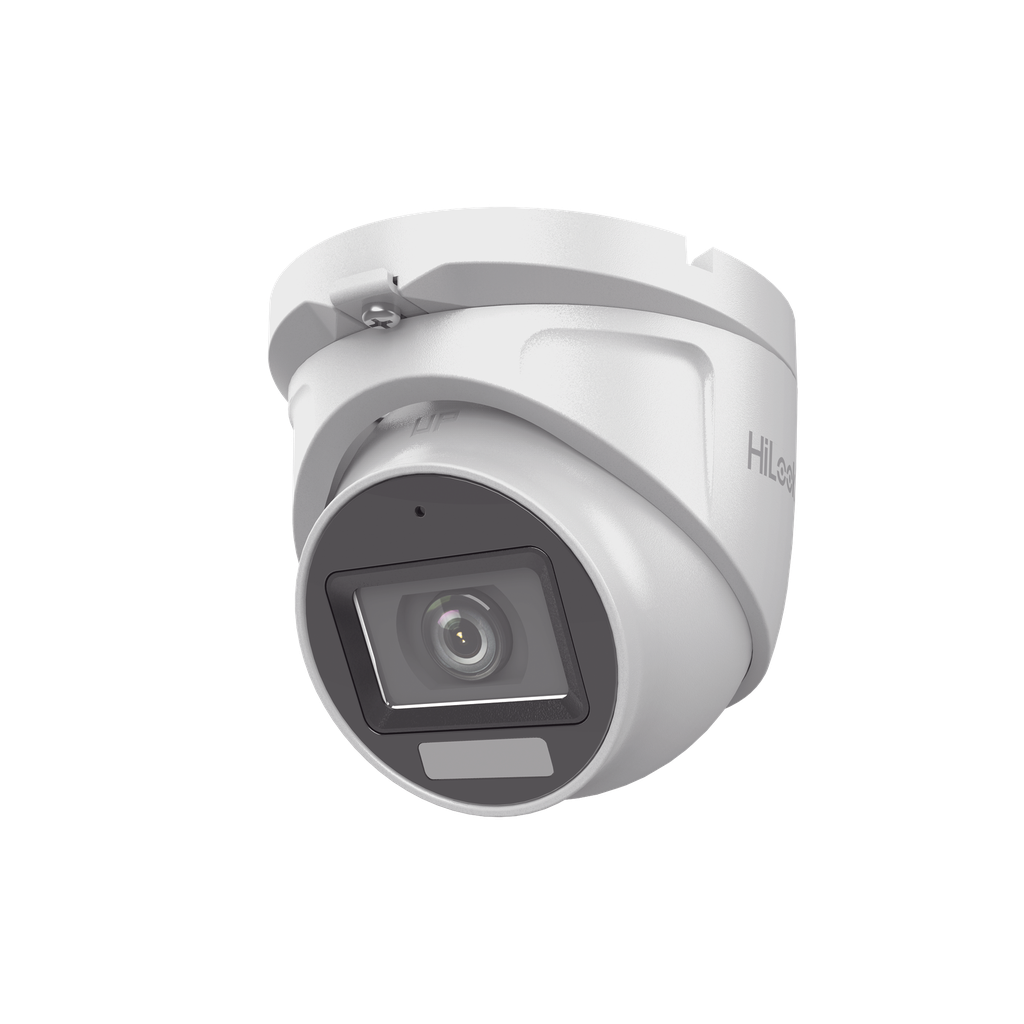 [Dual Light + ColorVu] Turret TURBOHD 3K megapixel / 30 mts IR + 20 mts luz blanca/ Lente 2.8 (105° de Visión) / Exterior IP66 / Audio por Coaxitron / TVI-AHD-CVI-CVBS / Metal / Smart-Hybrid light