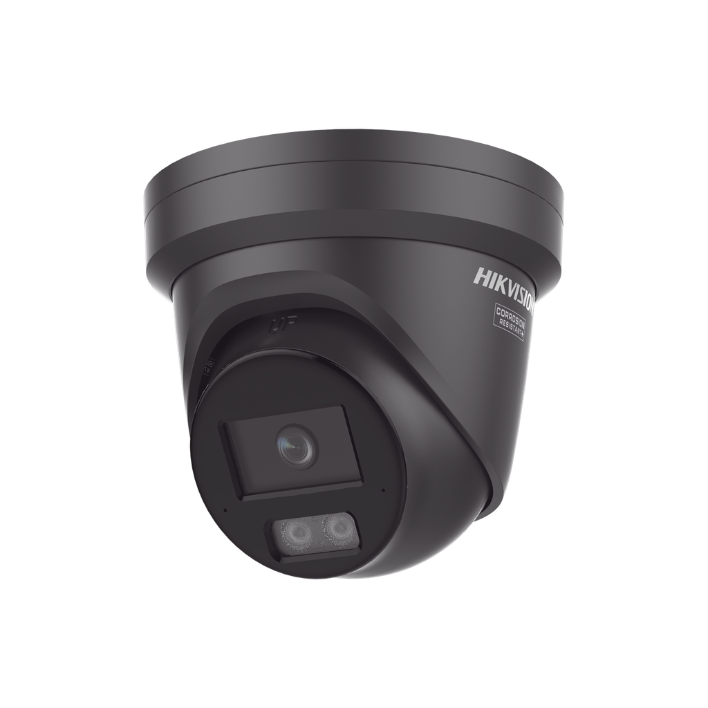 DS-2CD2347G3-LI2UY(BLACK) [Dual Light + ColorVu 3.0 + HikAI] Turret IP 4 Megapixel / Lente 2.8 mm / 30 mts IR + Luz Blanca / 2 Microfonos Integrados / Exterior IP67 / WDR 130 dB / ACUSENSE 3.0 / Metal / NEMA 4X / ACUSEEK