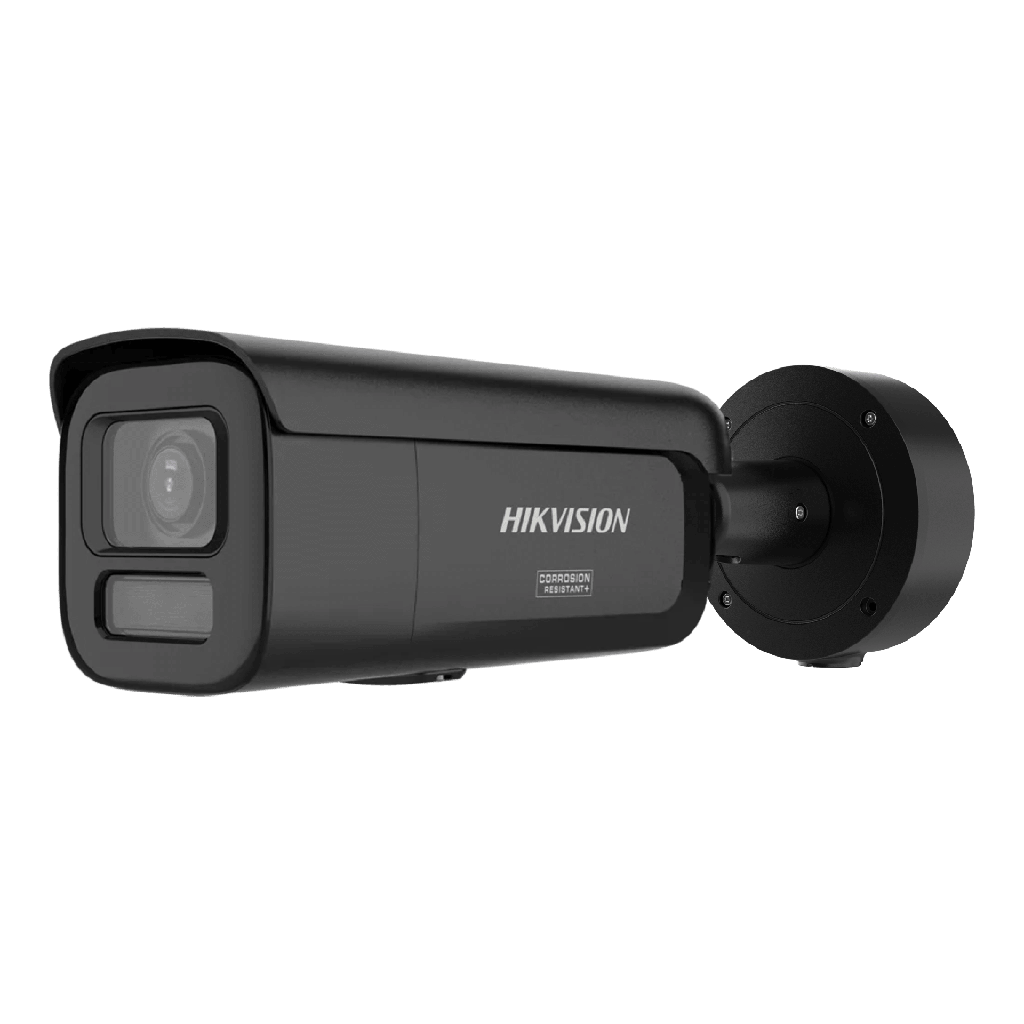 DS-2CD2647G3-LIZSY(BLACK) [Dual Light + ColorVu 3.0 + HikAI] Bala IP 4 Megapixel / Lente Mot. 2.8 a 12 mm / 60 mts IR + Luz Blanca / Exterior IP67 / WDR 130 dB / ACUSENSE 3.0 / Microfono Integrado / Metal / NEMA 4X / ACUSEEK