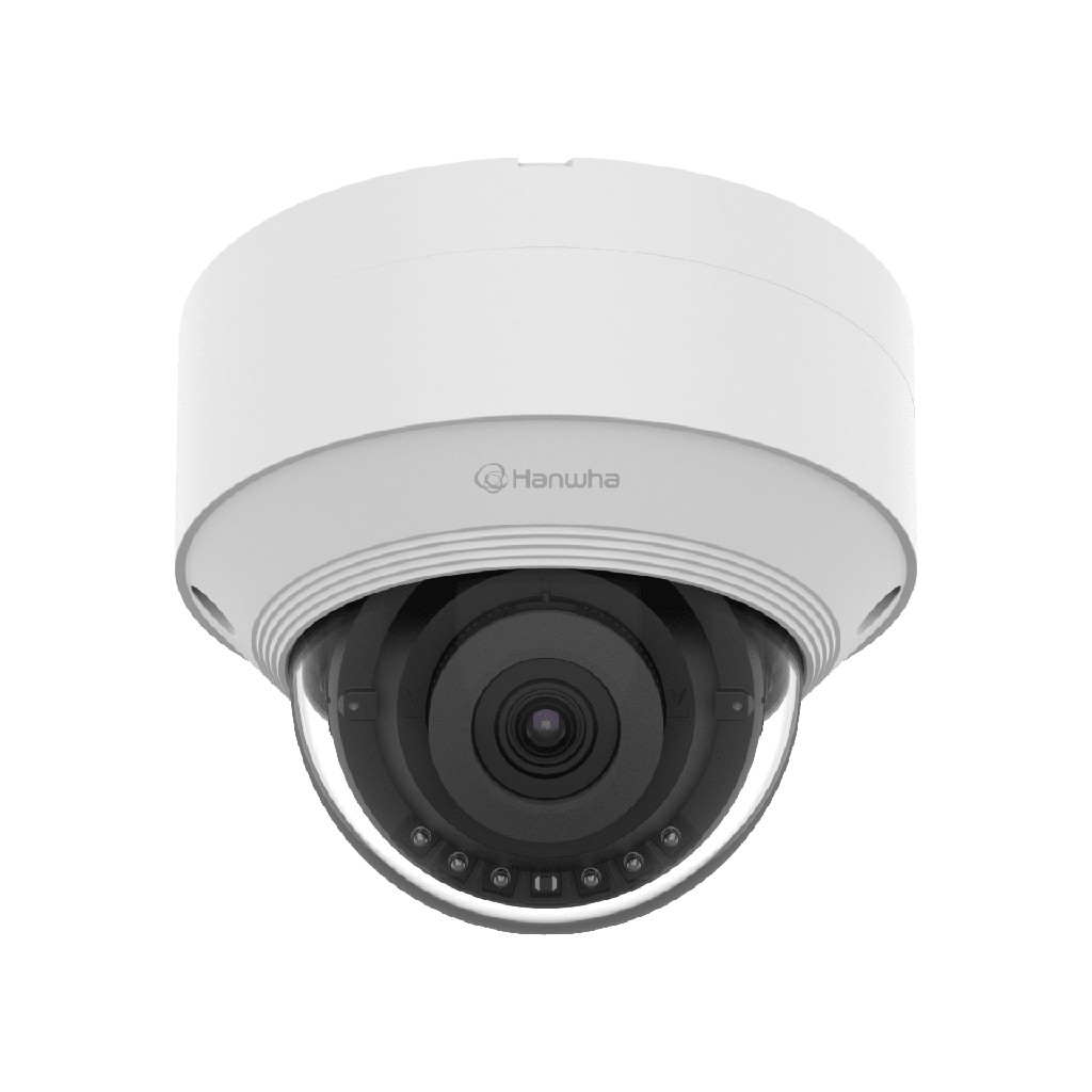Cámara IP Tipo domo Antivandálica 5 Megapíxel / Lente fijo 4mm / IR 30M / WDR 120db / IP66 / H.265 & WiseStream / Inteligencia Artificial Deteccion de Personas y vehiculos