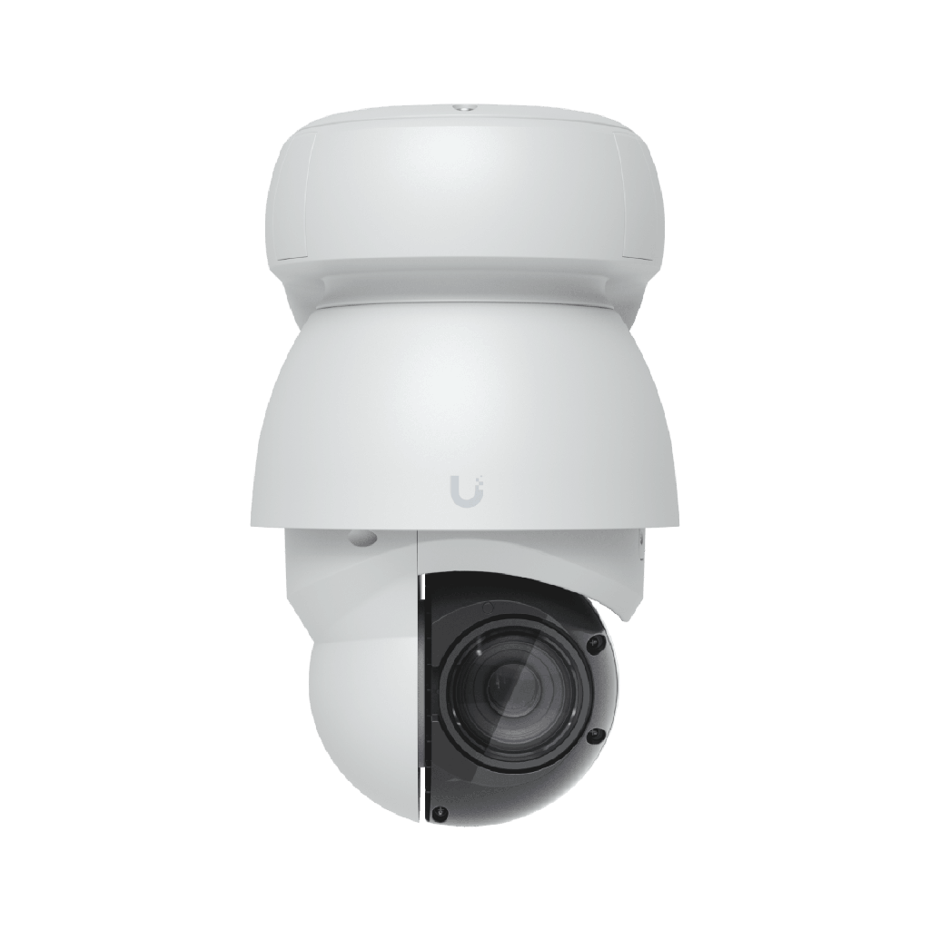 UVC-AI-PTZ-W Cámara UniFi Protect PTZ AI Industrial Color Blanco, 4K (8MPX), Zoom Óptico 22x, Visión Nocturna IR 100 m, Reconocimiento Facial y Placas, Protección IP66, Movimiento 360°, PoE++