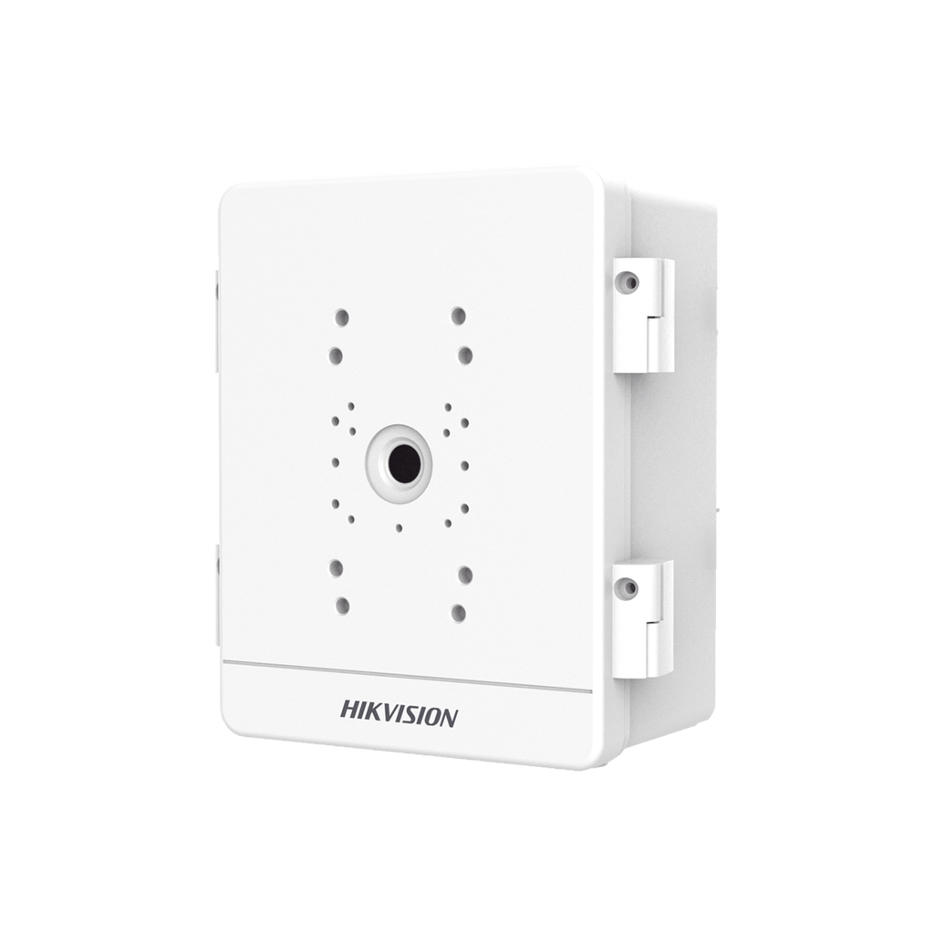 Caja para Videovigilancia para Exterior / Uso en Pared o Poste / IP66 / IK10 / Dimensiones: 387 X 432 X 225 mm / Soporta 3 Dispositivos (PTZ, Bocinas, Cámaras Fijas)