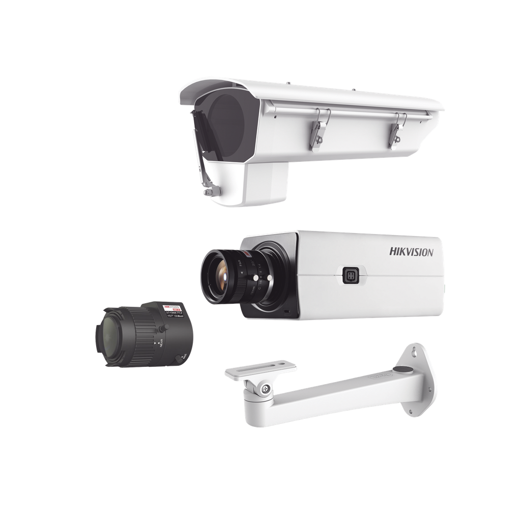 Kit de Cámara IP con Gabinete para Cuartos Frios con Ventilador, Calefacción y Parabrisas Incluye Lente varifocal