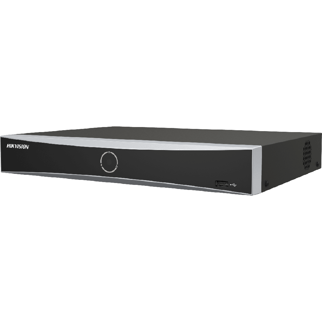 [DS-7608NXI-K1/8P(E)] DS-7608NXI-K1/8P(E) [Acusearch] NVR 12 Megapíxel (4K) / 8 canales IP / 8 Puertos PoE+ / Reconocimiento Facial / AcuSense (Evita Falsas Alarmas) / 1 Bahías de Disco Duro / HDMI en 4K / 300 Metros PoE Modo Extendido
