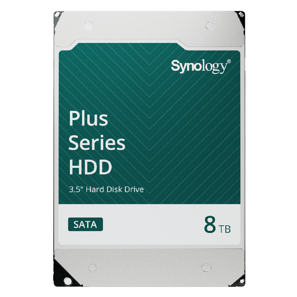 Disco Duro SATA de 3.5 Serie Plus | Capacidad 8TB | Tecnología CMR | MTBF de 1.2 Millón de Horas | Carga de Trabajo de 180 TB/Año | Compatible con Synology DSM.
