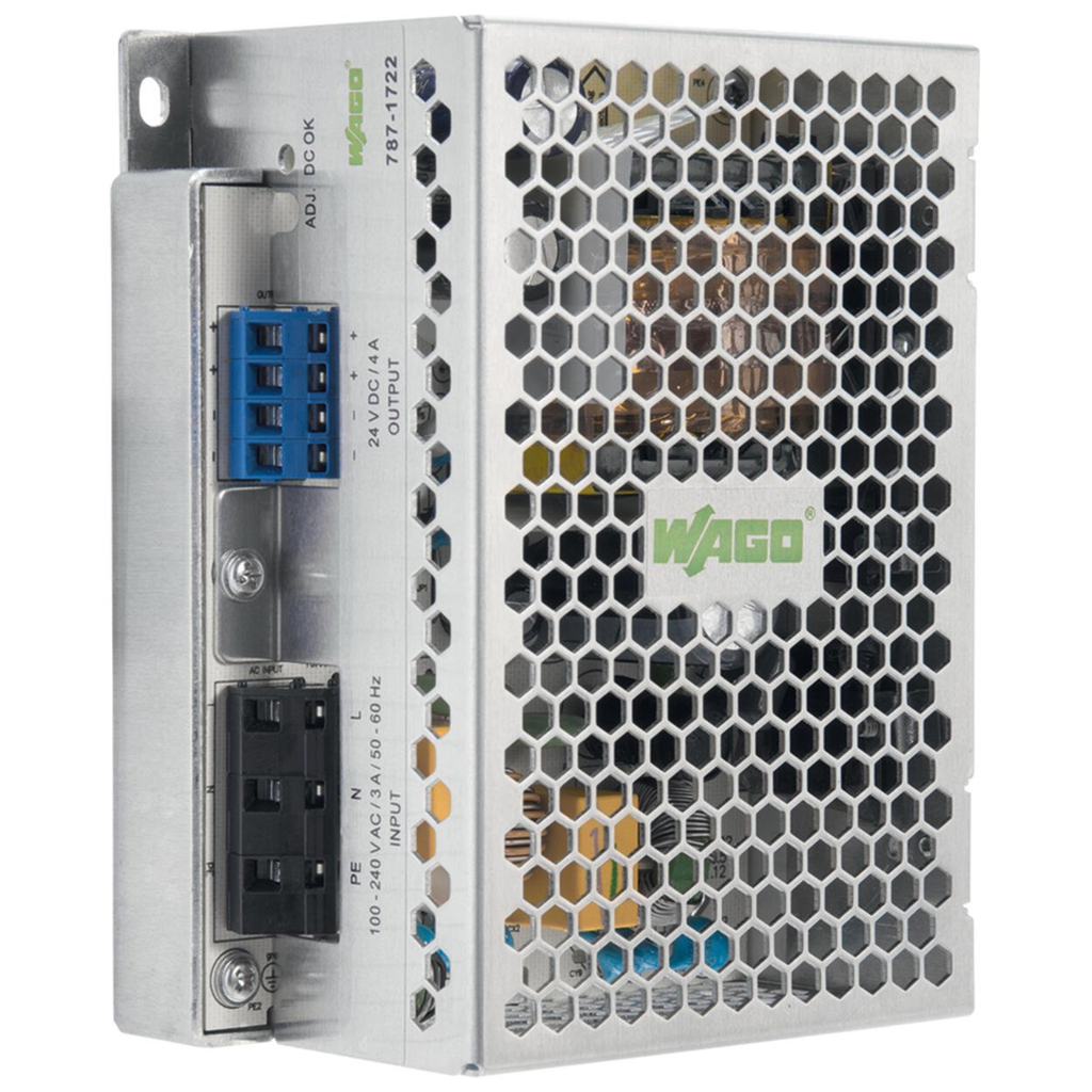 [787-1721] Fuente de Alimentación Conmutada / Sincronización Primaria ECO / 12V DC 8A / 96W / SELV PELV / Montaje Carril DIN / IP20 / Conexión Paralelo y Serie