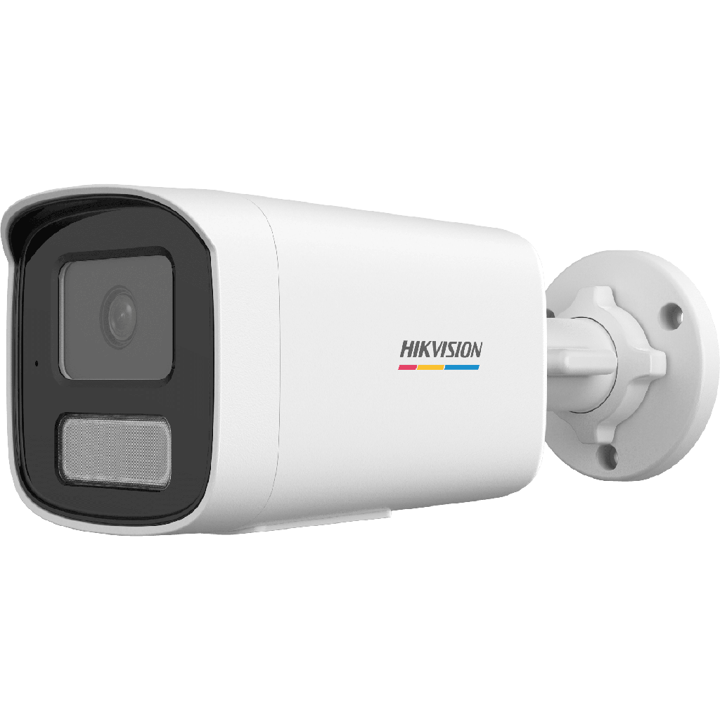 DS-2CD1T27G3-LIUF [ColorVu 3.0 + MD 3.0] Bala IP 2 Megapixel / Lente 4 mm / 50 mts IR + 50 mts Luz Blanca / Micrófono Integrado / Motion Detection 3.0 / Exterior IP67 / dWDR / PoE / Micro SD