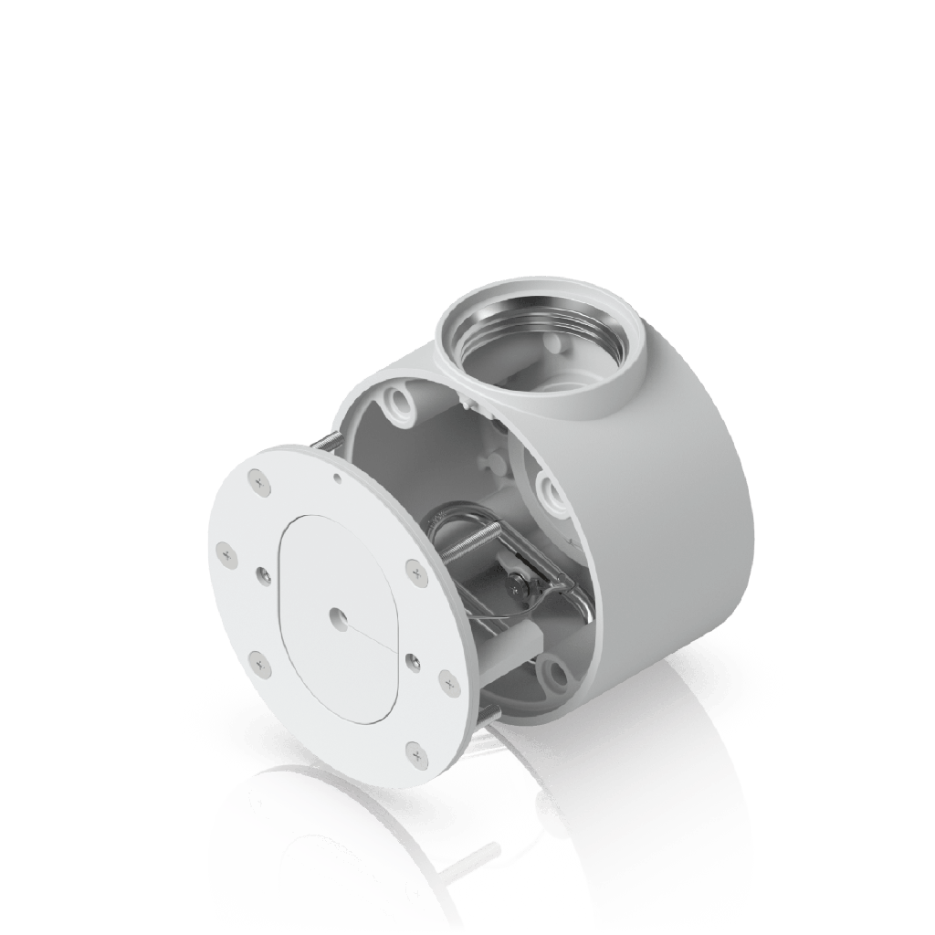 Camera Compact Junction Box ? Caja de Conexiones Antimanipulación para Cámaras Compactas Dome y Turret Color Blanco