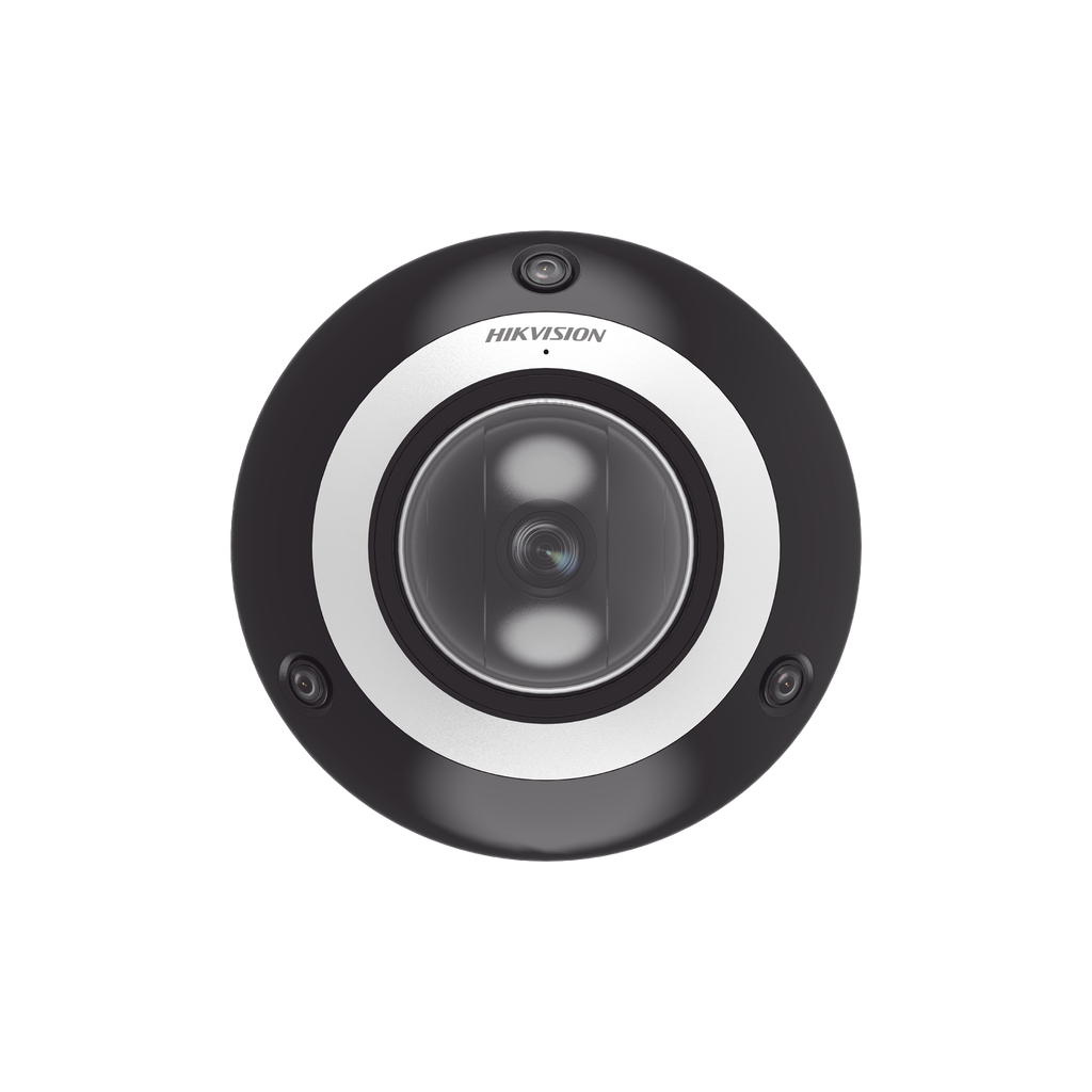 DS-2DP3D404IWG1-E/36(F5) Mini Domo PanoVu 4 Megapixel / 1 PTZ 4X Zoom + 3 Lentes Panorámicos 360° / H.265 / 10 mts IR / Uso en Interior / PoE+ / dWDR / Micro SD