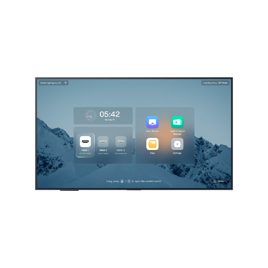 Pantalla Profesional Yealink de 65 MD-65 para Salas de Juntas, con Integración a MeetingBars y Control Inteligente