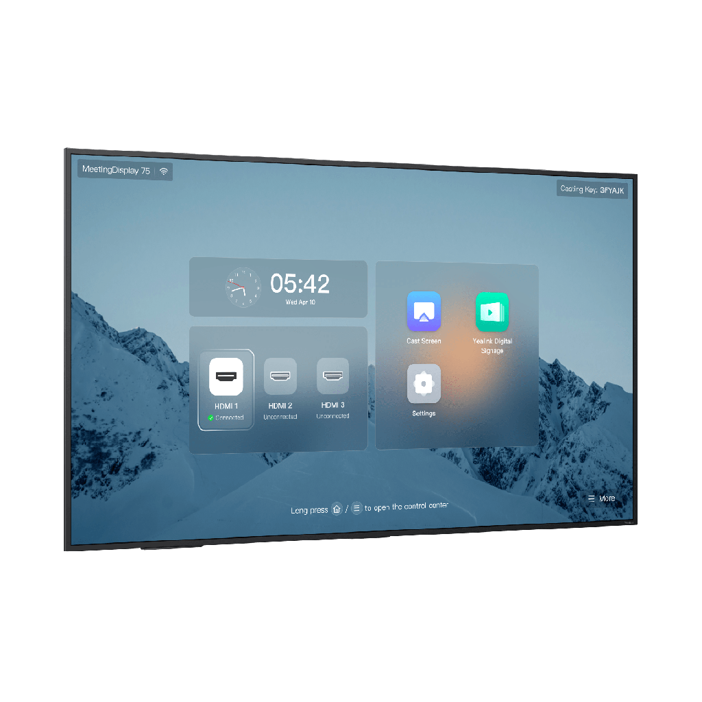 Pantalla Profesional Yealink de 75 MD-75 para Salas de Juntas, con Integración a MeetingBars y Control Inteligente