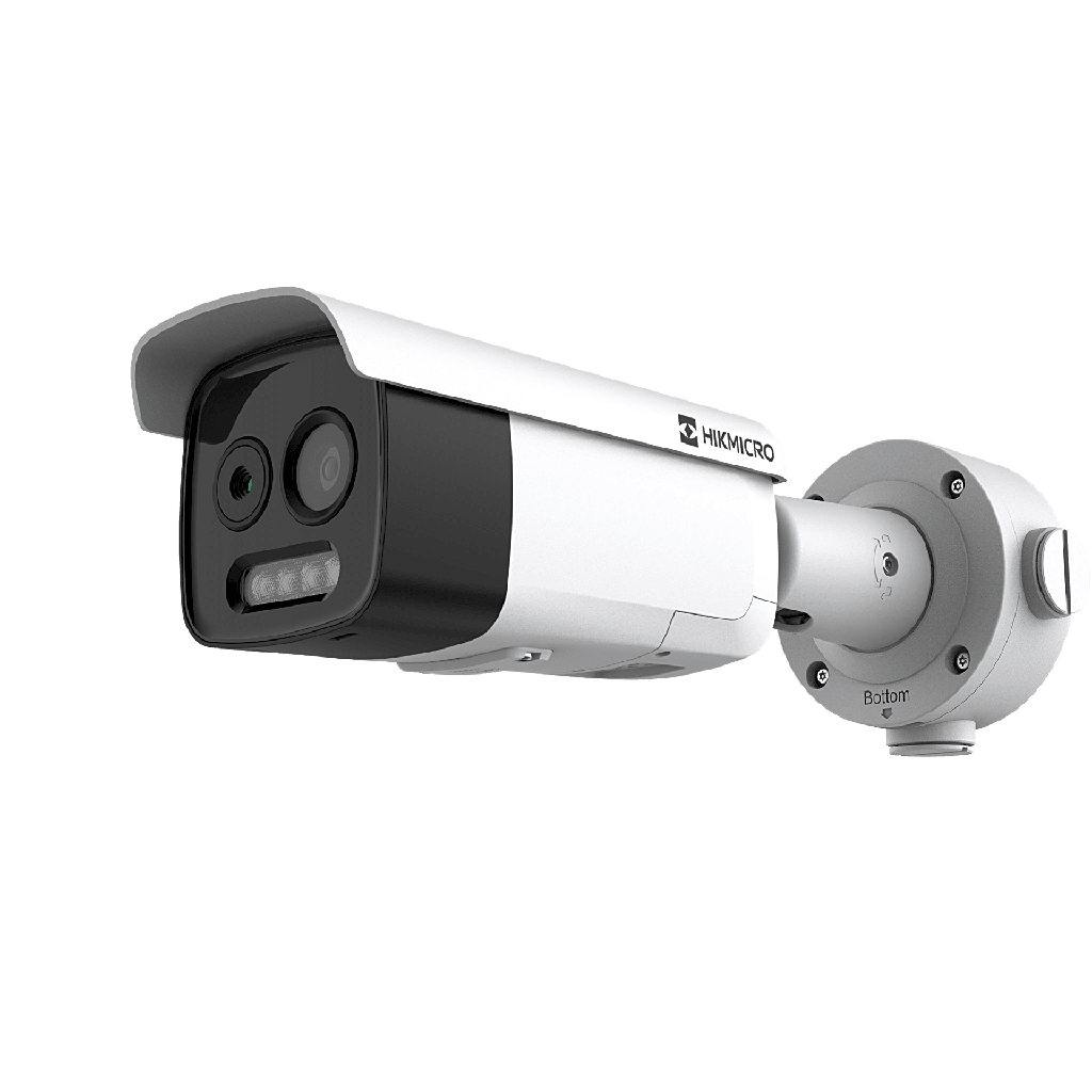 [HM-TD2628-7/G1/T3A] HM-TD2628-7/G1/T3A HIKMICRO Cámara Bala Dual Térmica y Óptica/ 5MP Óptica + 256×192 Térmica / IA para Detección Humana 84m y Vehicular 210m / Alarma por Temperatura -20°C a 150°C / Detección de Fuego y Fu