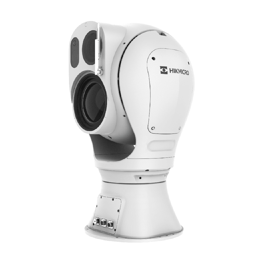 Mini Punta de Poste IP Dual / Térmica 25 mm (384 X 288) + Óptico 32X (4 Megapixel) / 800 mts IR / IP66 / Detección de Temperatura / microSD