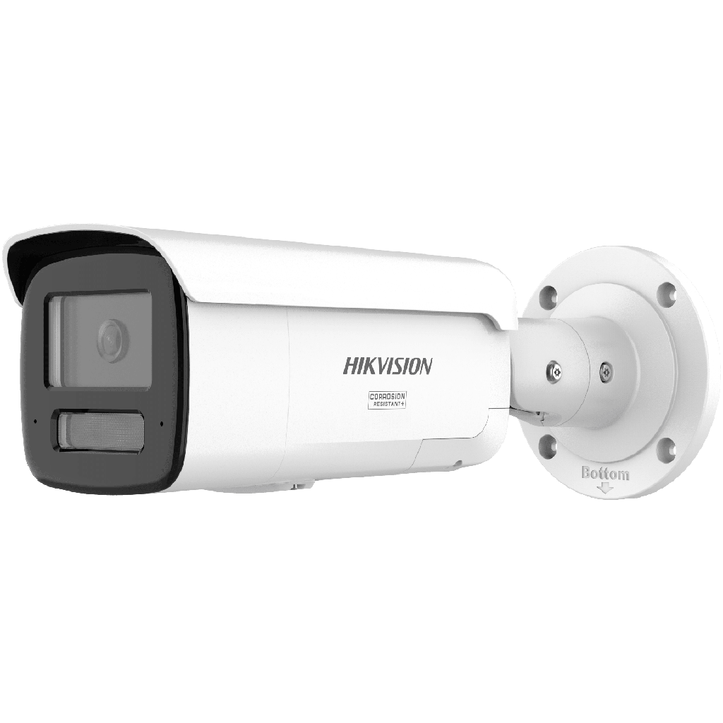 DS-2CD2T123G2-2LI2UY Cámara Bullet Network 12MP Acusense / Smart Hybrid Light / UHD 4608×2592 / Clasificación Persona-Vehículo Deep Learning / WDR 120 dB / IP67 NEMA 4X / Audio Dual-Mic / ACUSEEK