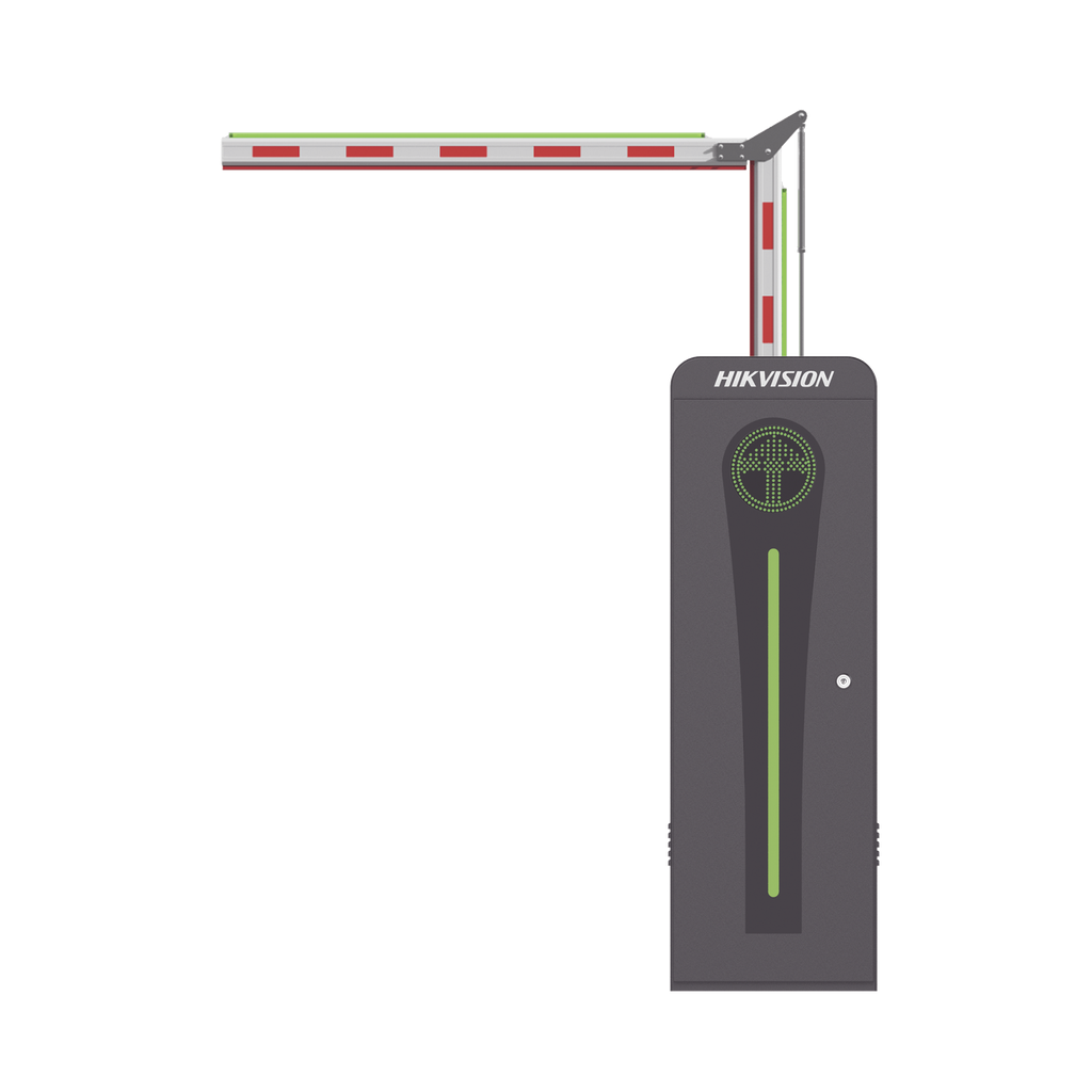 [KT-320-ART(3ML)] Barrera Vehicular con Brazo Articulado Iluminado Led 3 mts INCLUIDO (1.5 + 1.5) / Izquierda / Alto Desempeño / Brushless / Semáforo Rojo-Verde en Gabinete / Incluye 2 Controles Remotos