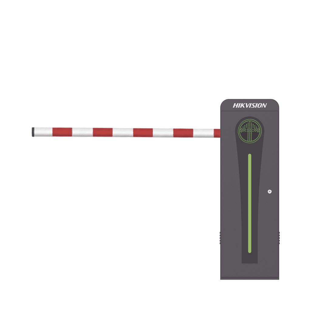 [KT-320-ABAT(4ML)] Barrera Vehicular con Brazo Abatible por Colisión 4 mts INCLUIDO / Izquierda / Alto Desempeño / Brushless / Semáforo Rojo-Verde en Gabinete / Incluye 2 Controles Remotos