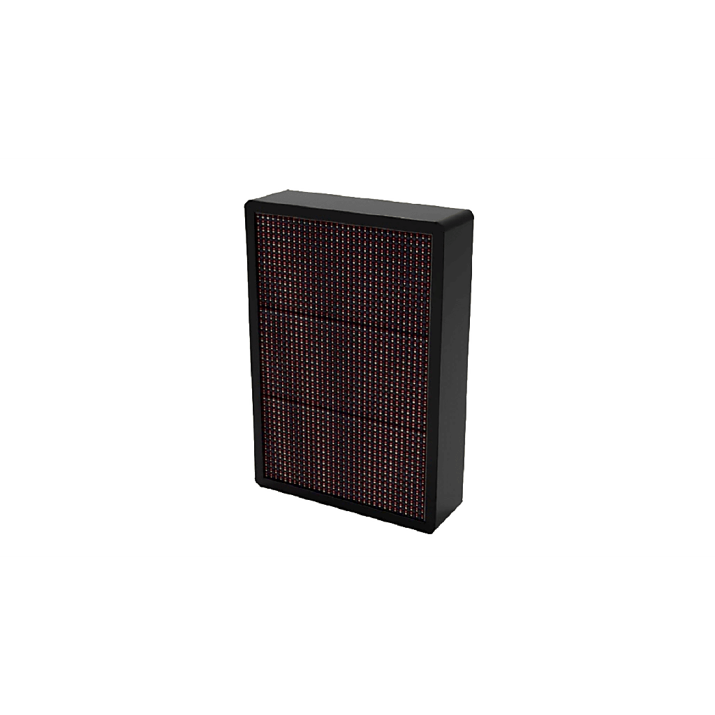 Pantalla LED Exterior de Orientación en estacionamiento / 320x480 mm / Resolución 32x16 / Display Rojo Verde Amarillo / 3 Módulos / IP Configurable / Multilingüe / -30°C a 60°C