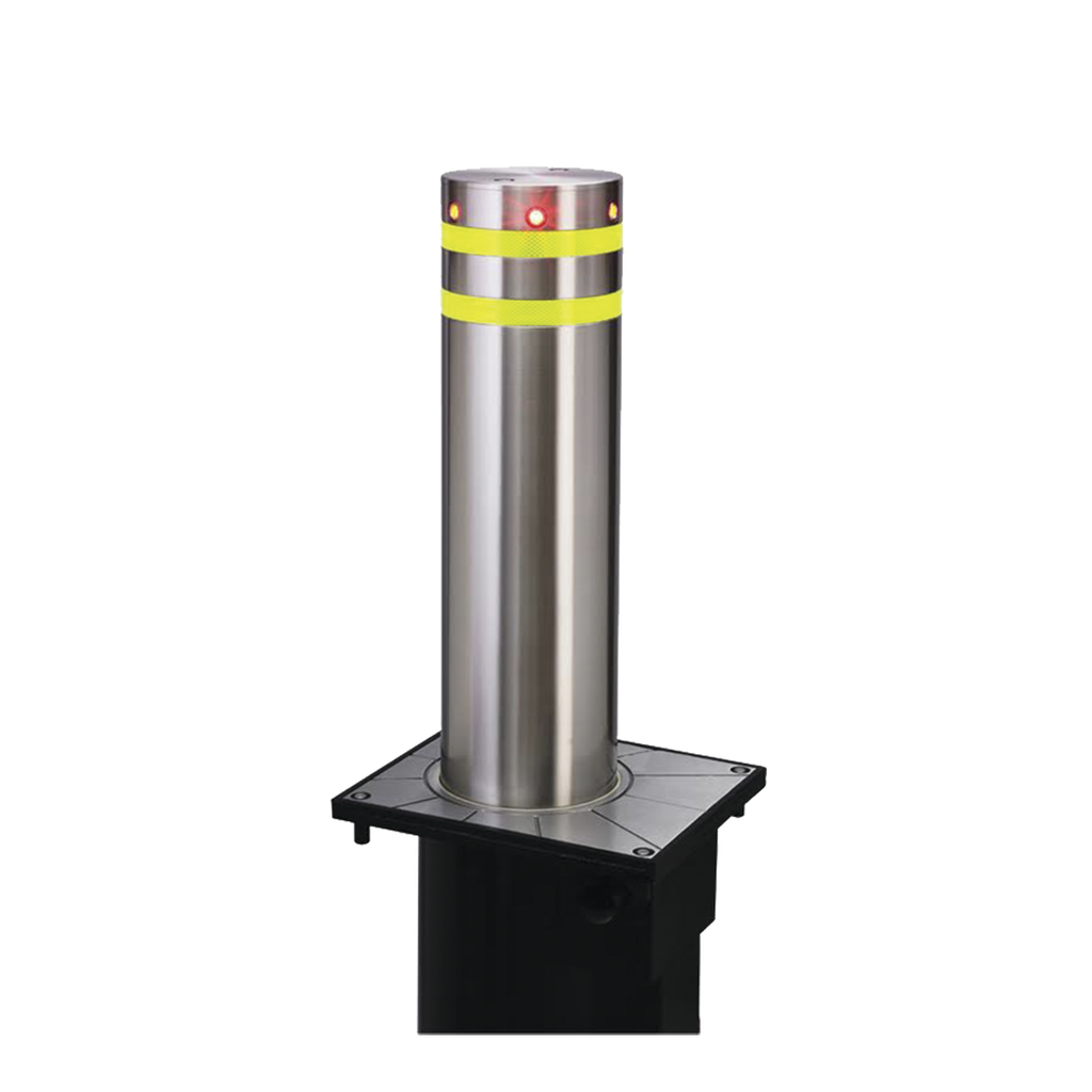 [XB-275] Pilona o Bolardo Neumático / 100% Acero Inoxidable / Alta Velocidad / 275MM Diámetro / Acabado de Lujo