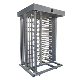 [XT-100-CS] Torniquete Sencillo / Cuerpo Completo / Interior/Exterior / 100% Acero con Pintura Gris / EJE CENTRAL de Acero Inoxidable /Acabado de Lujo / Alto Tráfico