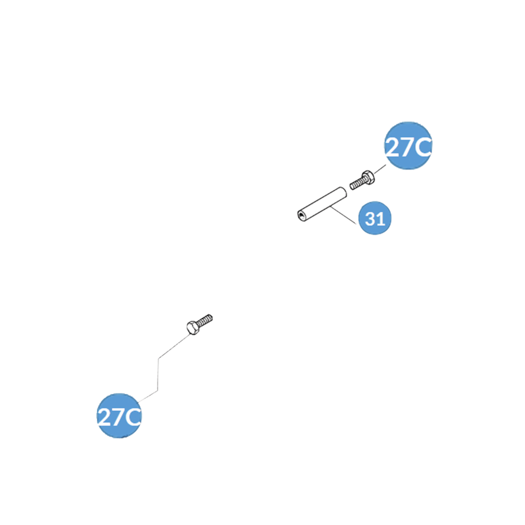 Paquete de bujes y tornillos - FL180 G12000 G4000 G6000 (10 piezas)