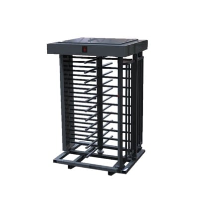 [XT-100-C] Torniquete Sencillo / Cuerpo Completo / Interior/Exterior / 100% Acero con Pintura Gris / EJE CENTRAL con Pintura Gris / Acabado de Lujo / Alto Tráfico