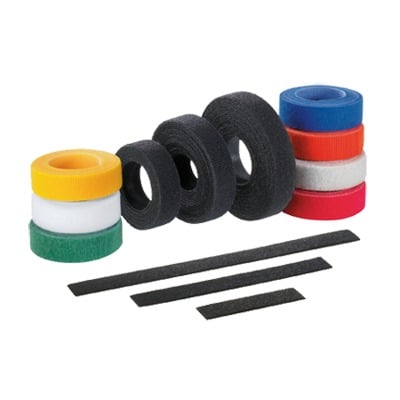 [HLS-15R0] Rollo de Cinta de Contacto, de 15 Pies (4.5m) de Largo, 19.1 mm de Ancho, Color Negro