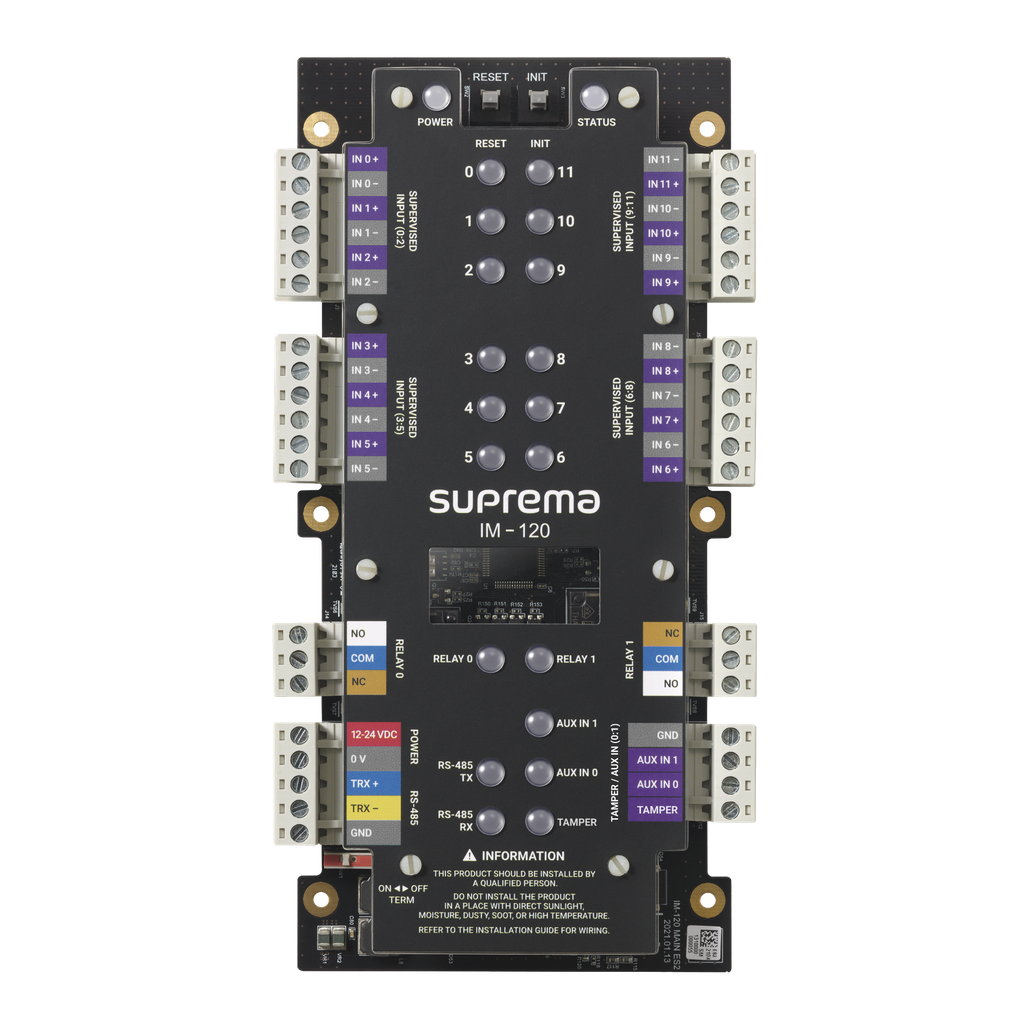[IM120] Módulo de Supervisión de  12 Entradas y 2 salidas de Relevador