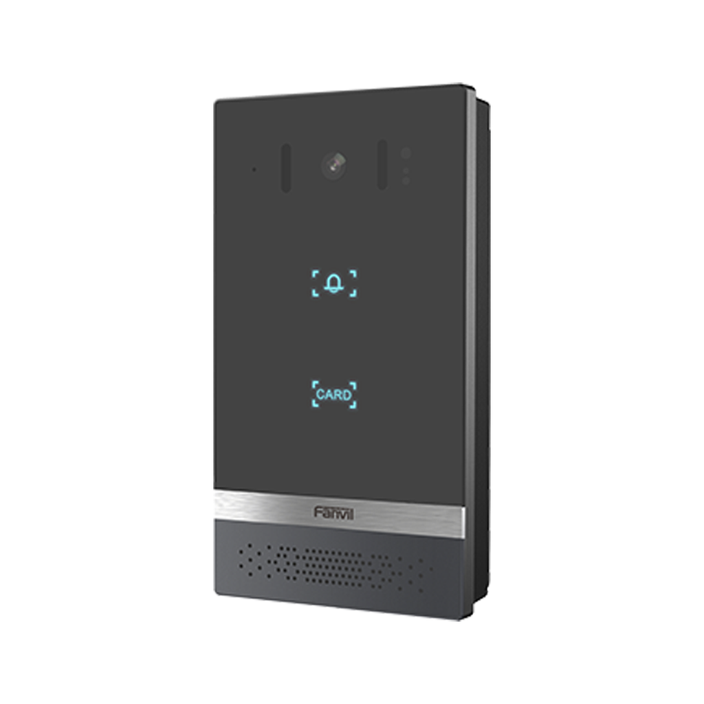 [I61] Videoportero SIP i61, 2 relevadores con botón para llamada, anti-vandálico, IP66 y IK07, PoE, Botón touch