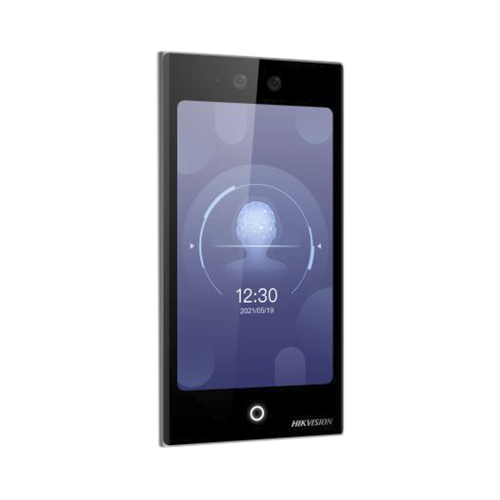 Terminal Facial WiFi con pantalla de 7 / Exterior IP65 / 10,000 Rostros y 50,000 Tarjetas / 10,000 Huellas (Módulo Opcional) / ISAPI / ISUP 5.0 / Codigos QR y Bluethooth / Intercom SIP Estandar / HIK-IA