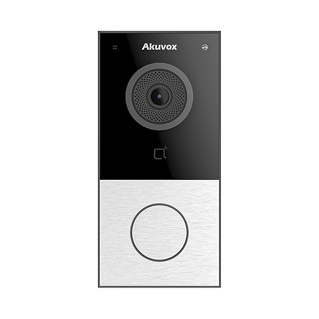 [E12W] DOORBELL / WIFI / 100% en la Nube / POE / Bluetooth / NFC / Lector de Tarjetas MIFARE / Notificación en APP /  Llamada Telefónica / SIP / ONVIF / IP65 / Cámara 2 MP / Botón con Iluminación / Control de 1 Puerta
