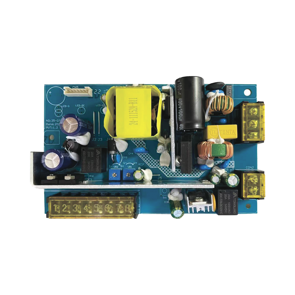 [PL12DC5ABK-B] Tablilla de Fuente de alimentación de 1 salida 11-15 Vcc 5 A / Compatible con batería de respaldo y temporizador integrado / Voltaje de entrada 96-264 Vca