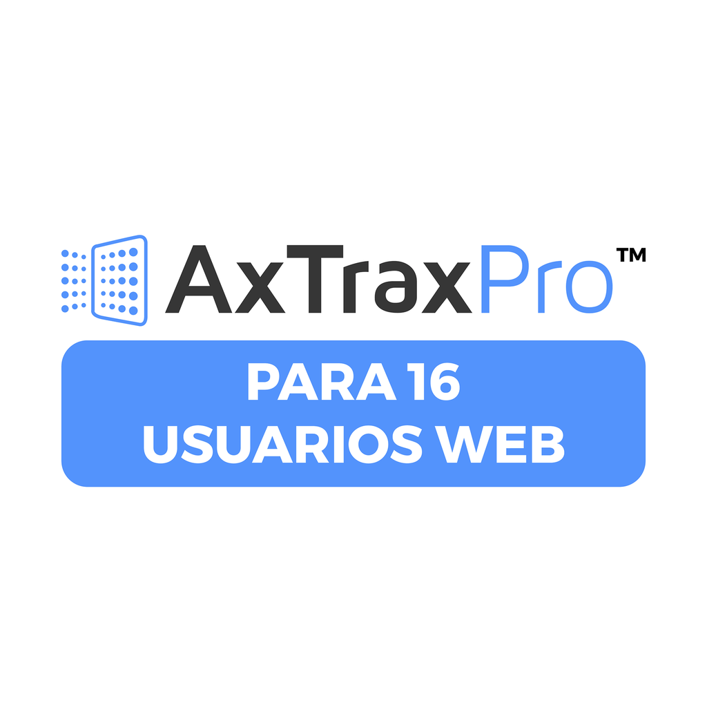 [AXPROWEB16] Licencia De 16 Usuarios Clientes Web para AxtraxPro